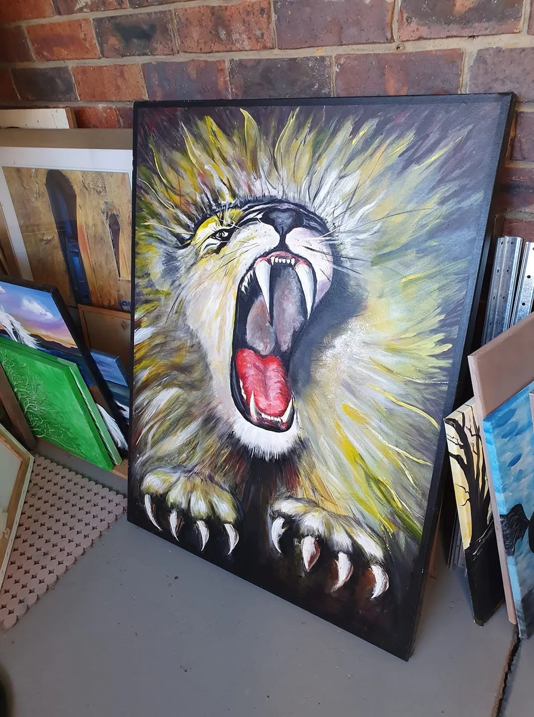 Lion's Roar, painting by Ann Gillon