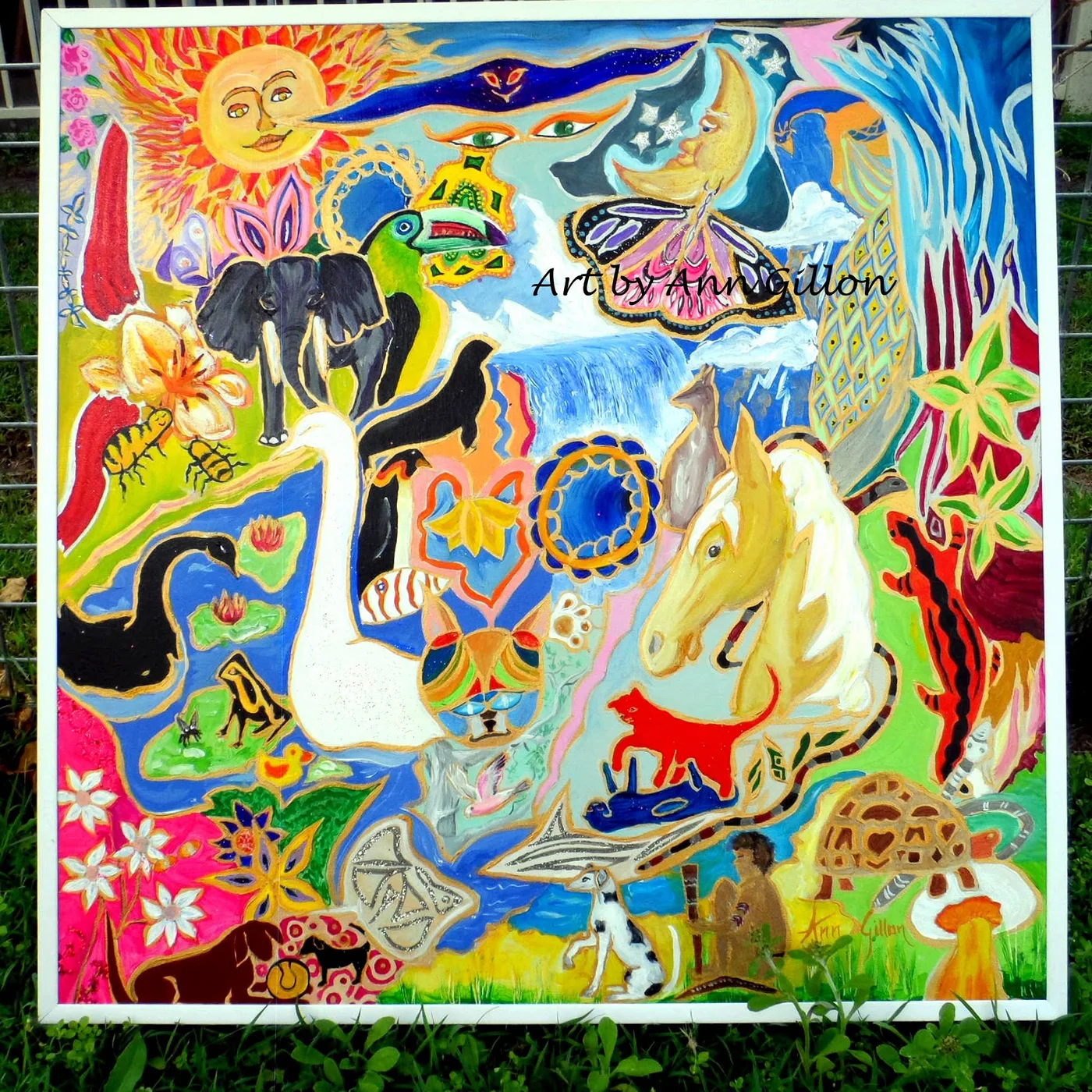 Animal Mash, painting by Ann Gillon