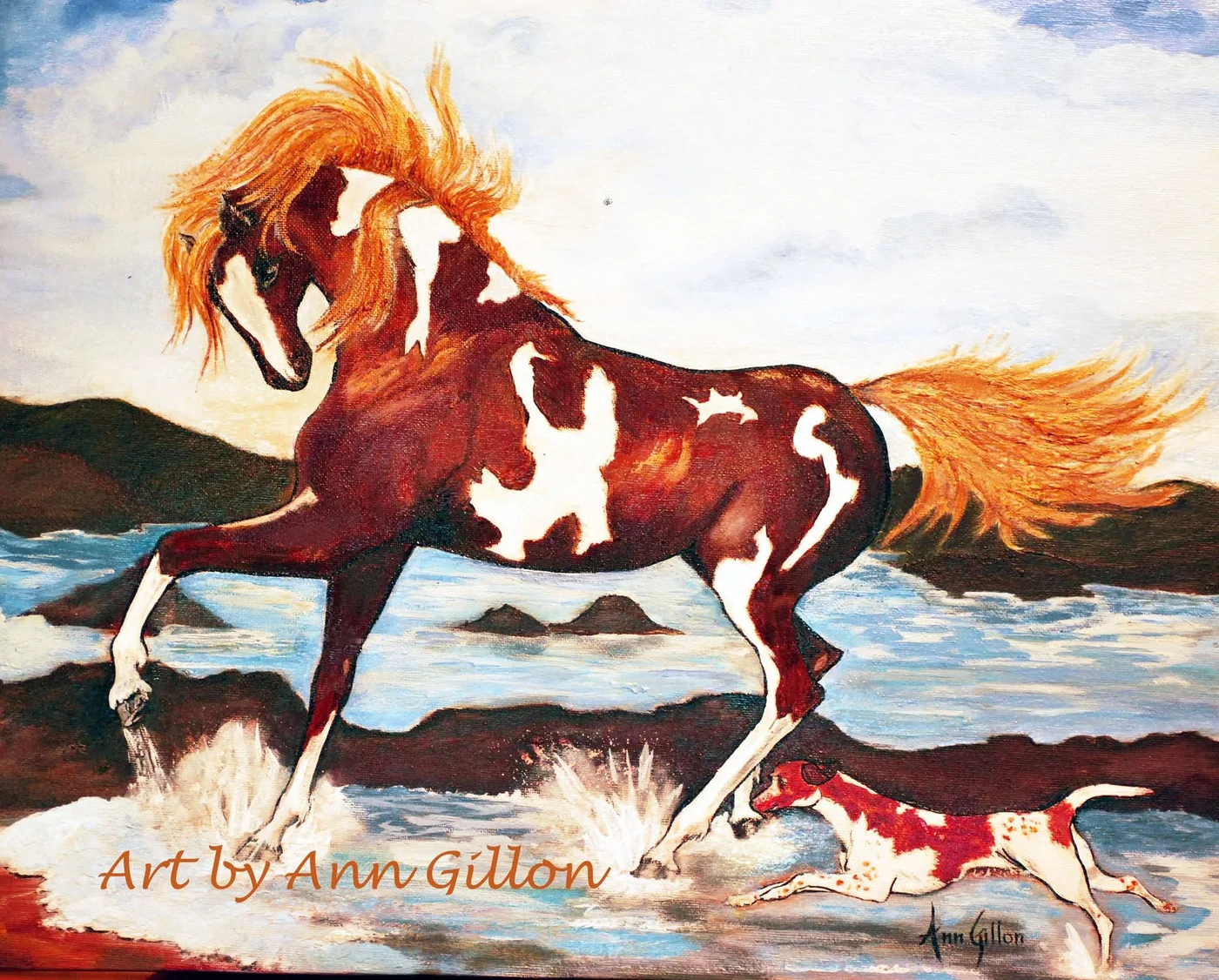 Wild and Free, painting by Ann Gillon