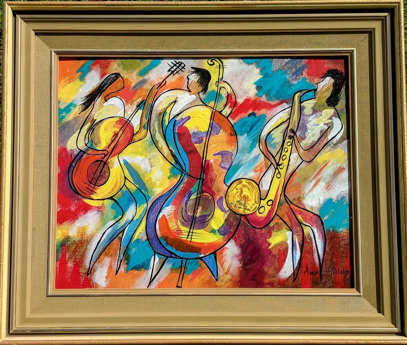 Jazz Groove, painting by Ann Gillon