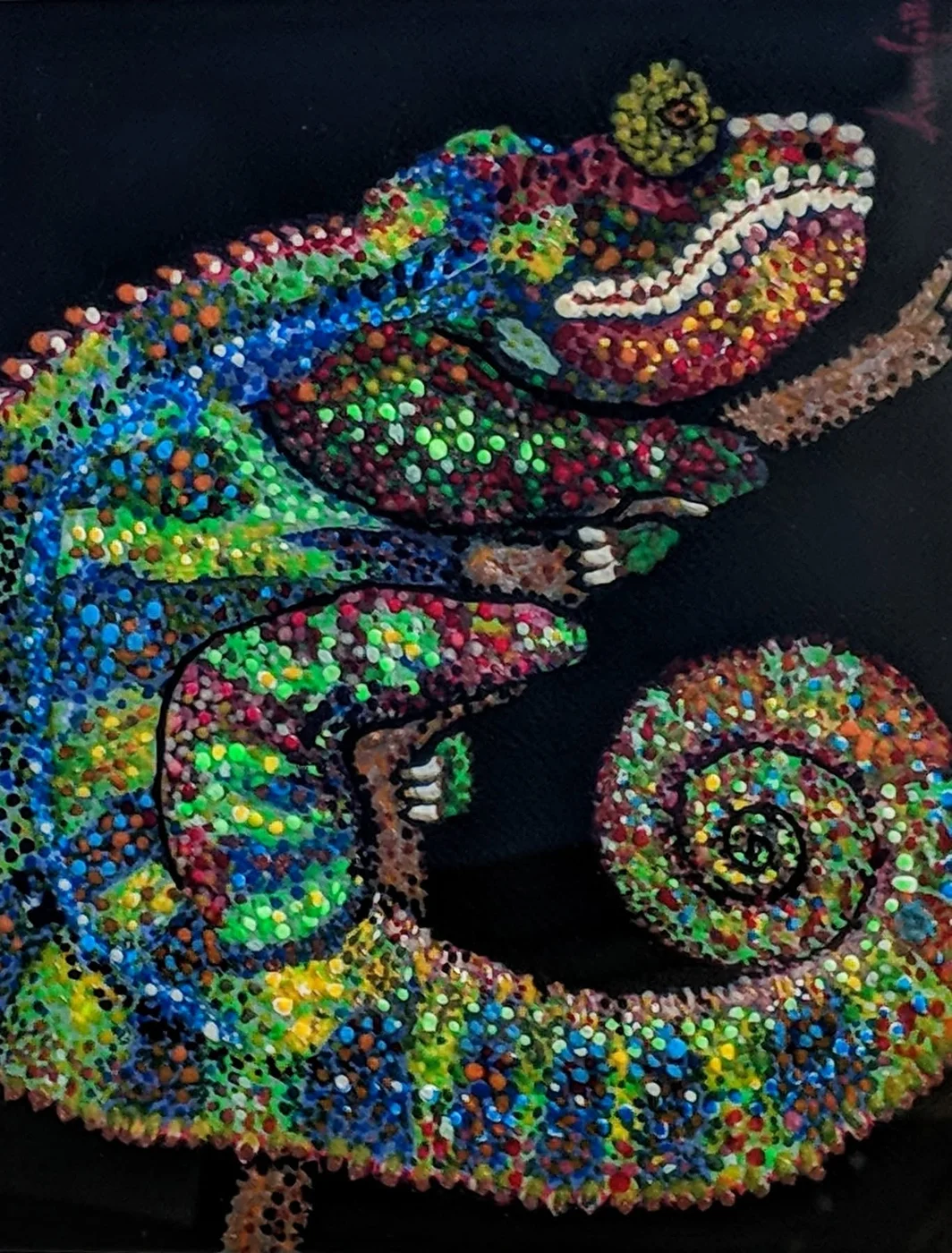 Salamander, painting by Ann Gillon