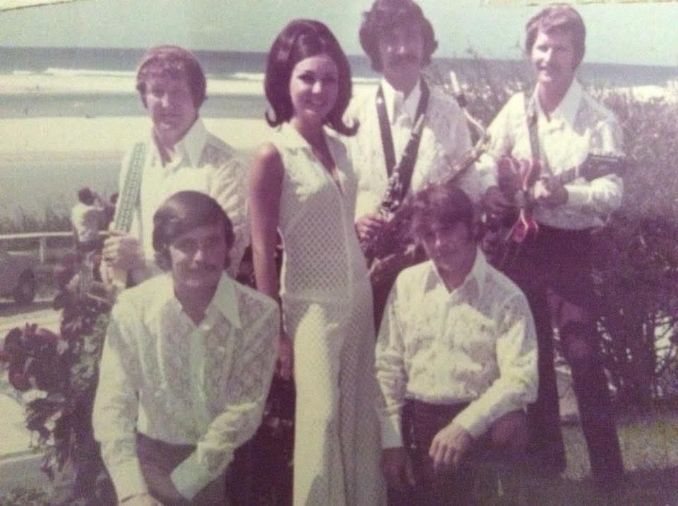 Page One Revue in 1968, Ann out front with the band